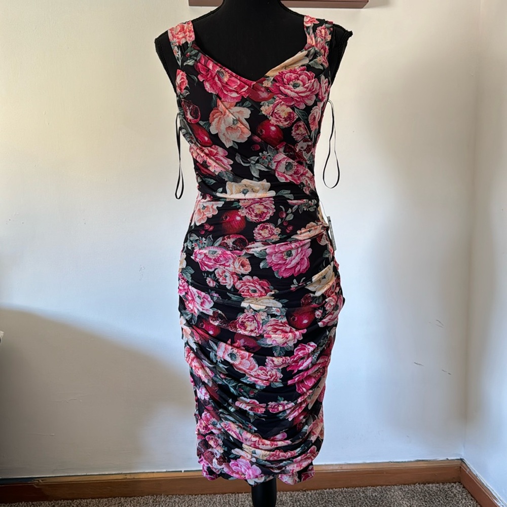 Sexy floral pull on dress